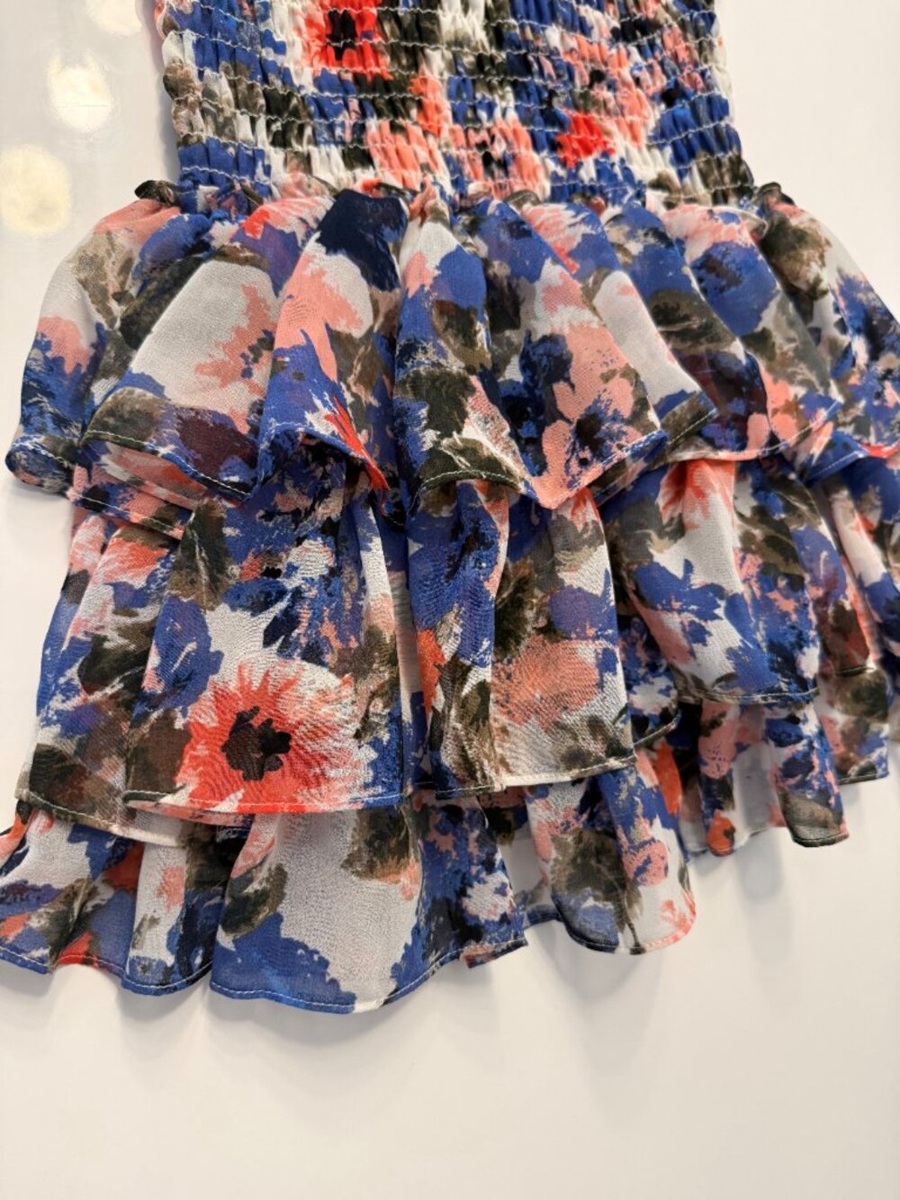 Misa Los Angeles mini ruffle floral dress size S - Picture 4 of 4